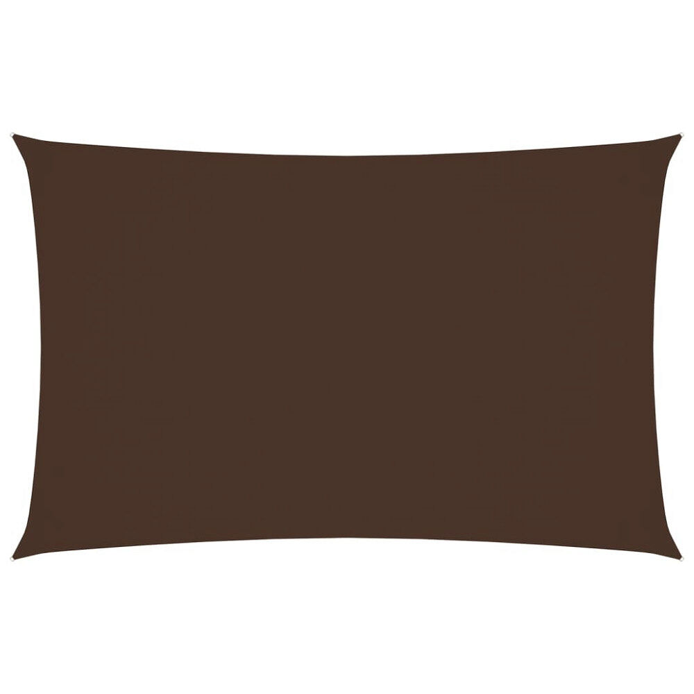 vidaXL Solsegel oxfordtyg rektangulärt 2,5x5 m brun