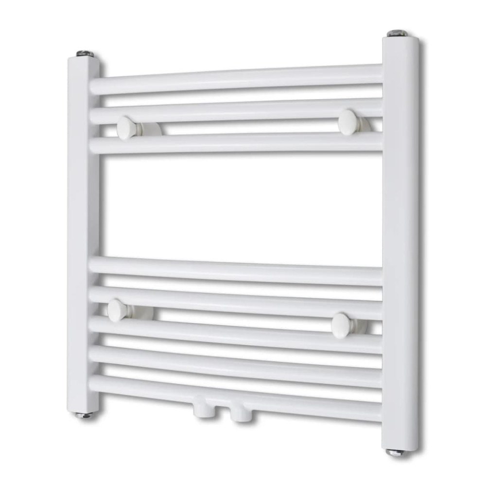 vidaXL Handdukstork centralvärme element böjd 480 x 480 mm