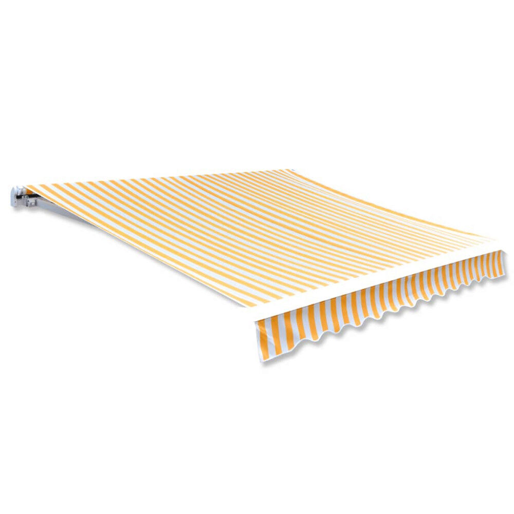 vidaXL Markisduk orange & vit 500x300 cm