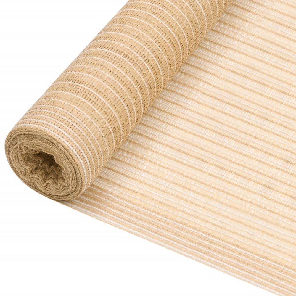 vidaXL Insynsskyddsnät beige 3,6x50 m HDPE 75 g/m²