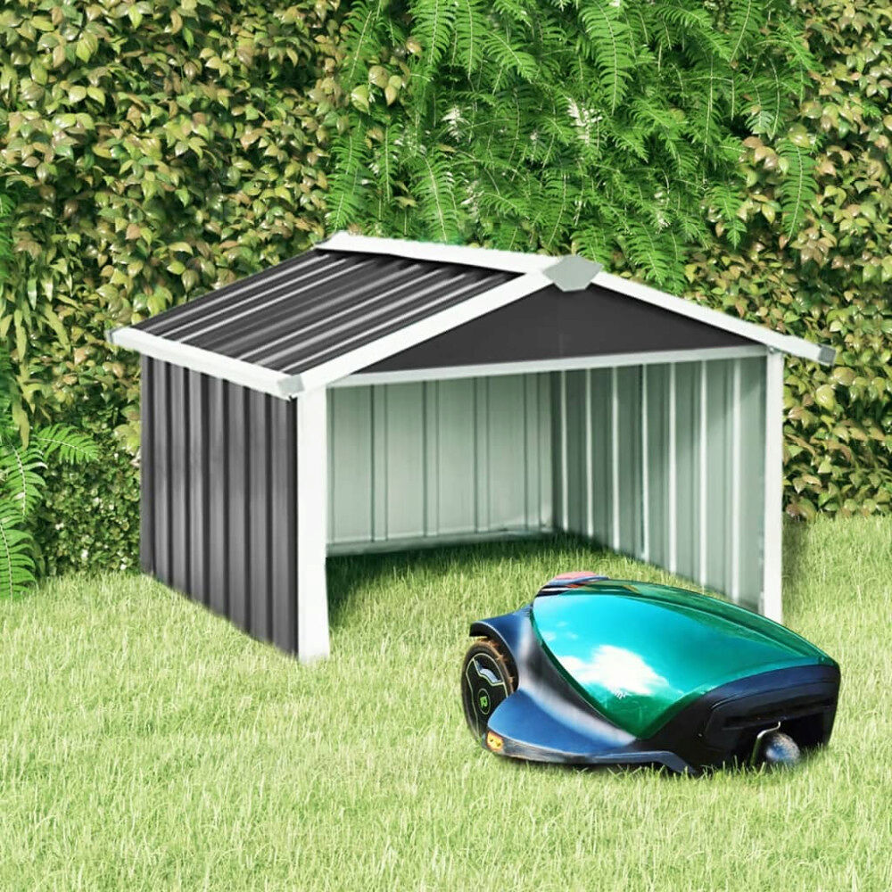 vidaXL Skjul för robotgräsklippare 92x97x63 cm galvaniserat stål
