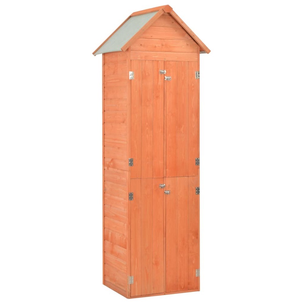 vidaXL Förvaringsbod trä 71x60x213 cm