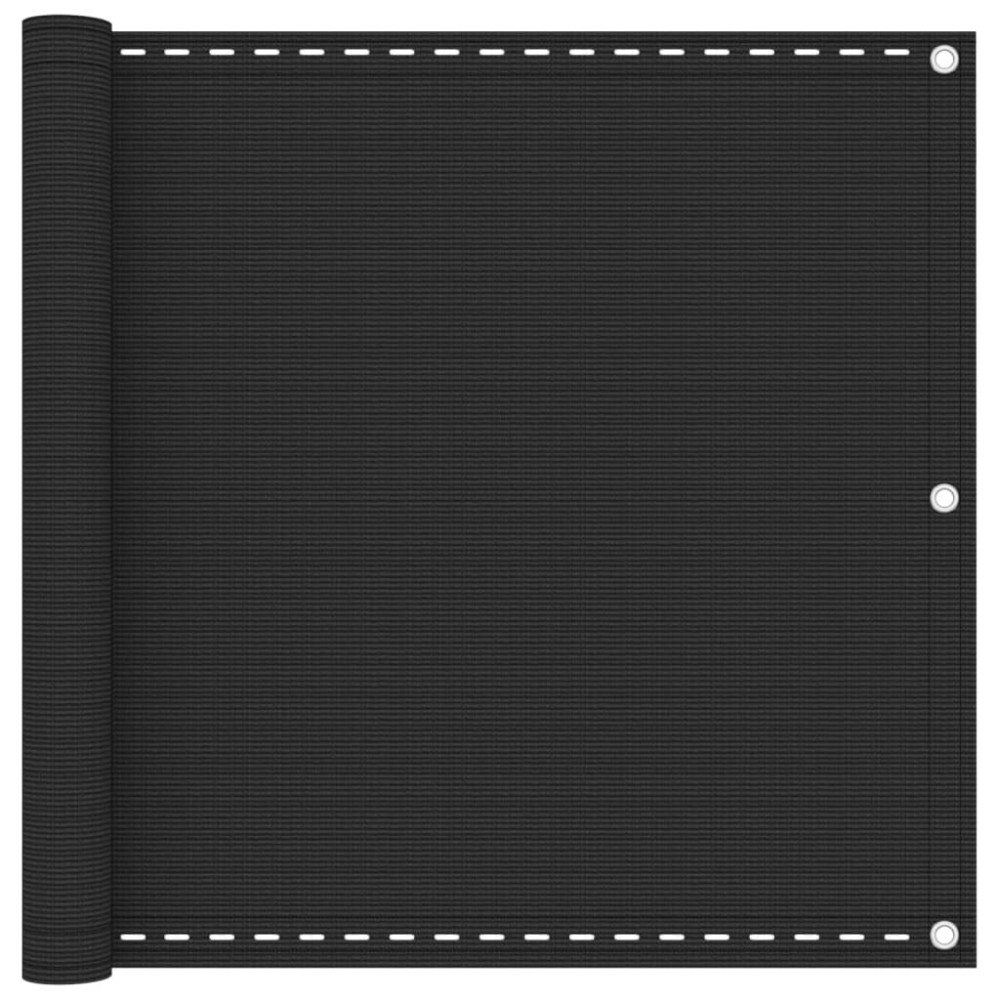 vidaXL Balkongskärm antracit 90x500 cm HDPE