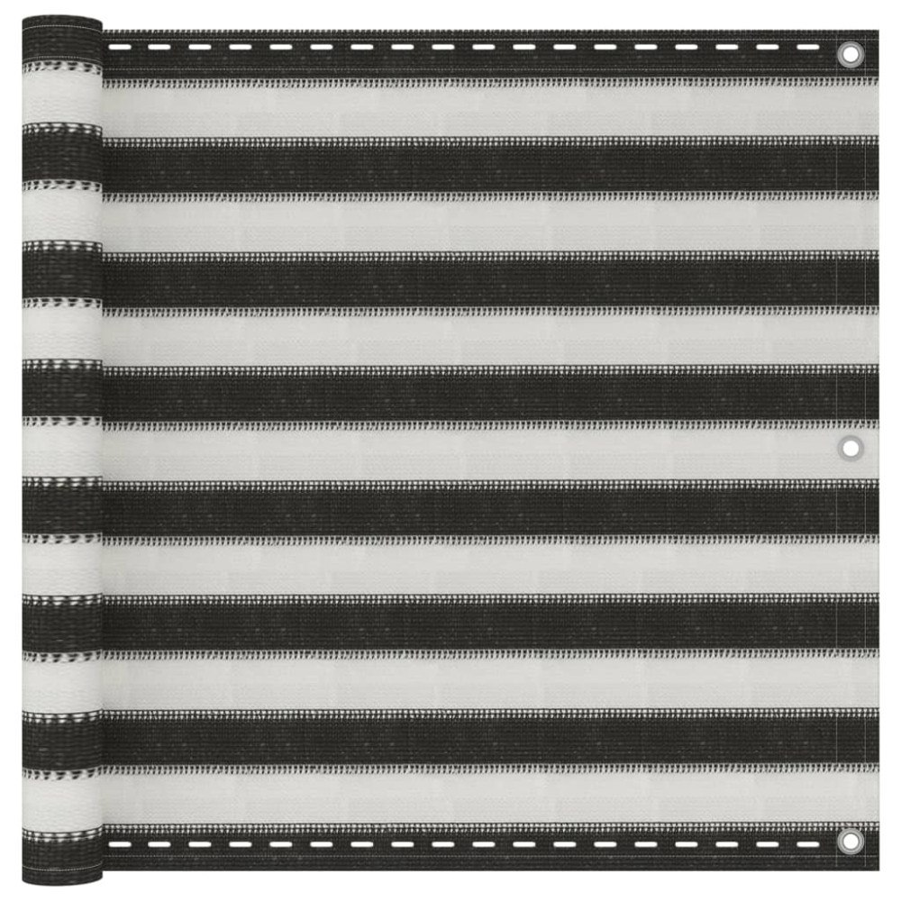 vidaXL Balkongskärm HDPE 90x500 cm antracit och vit