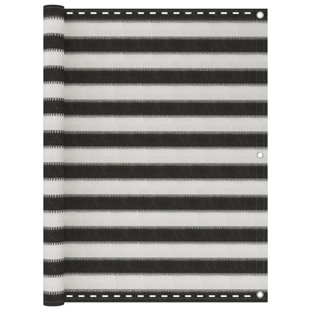 vidaXL Balkongskärm HDPE 120x500 cm antracit och vit