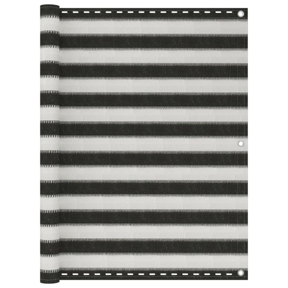 vidaXL Balkongskärm HDPE 120x600 cm antracit och vit