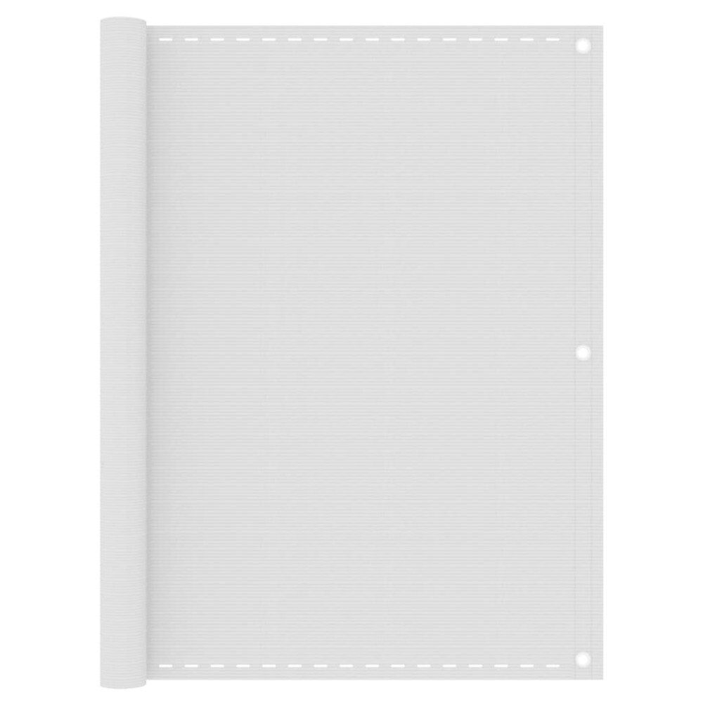 vidaXL Balkongskärm vit 120x500 cm HDPE