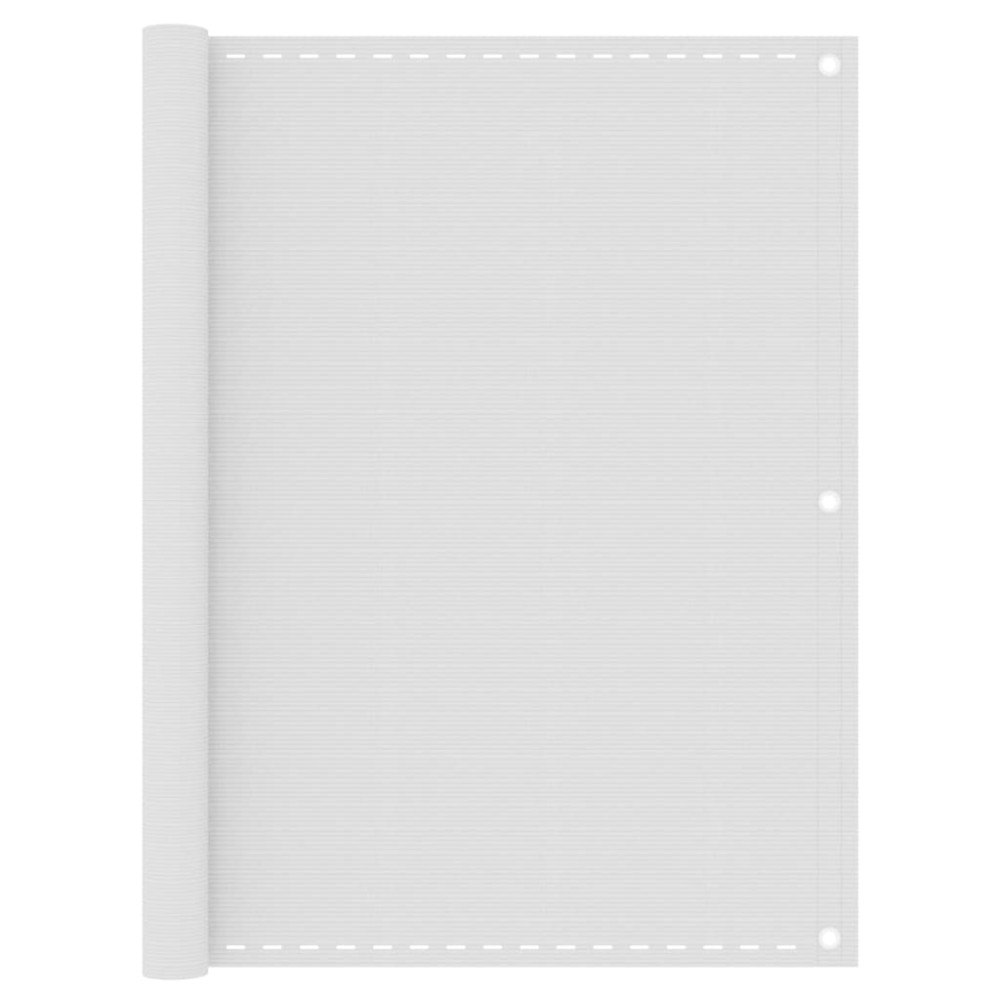 vidaXL Balkongskärm vit 120x600 cm HDPE
