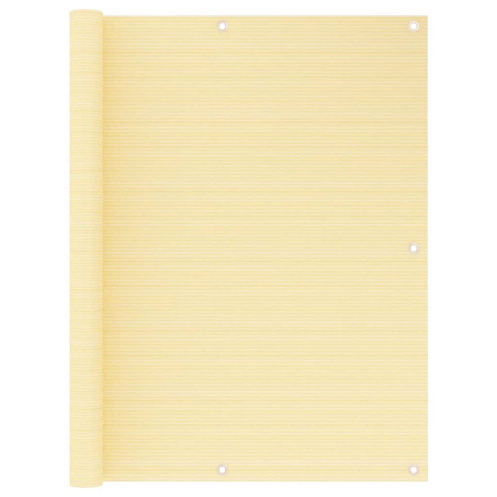 vidaXL Balkongskärm beige 120x500 cm HDPE