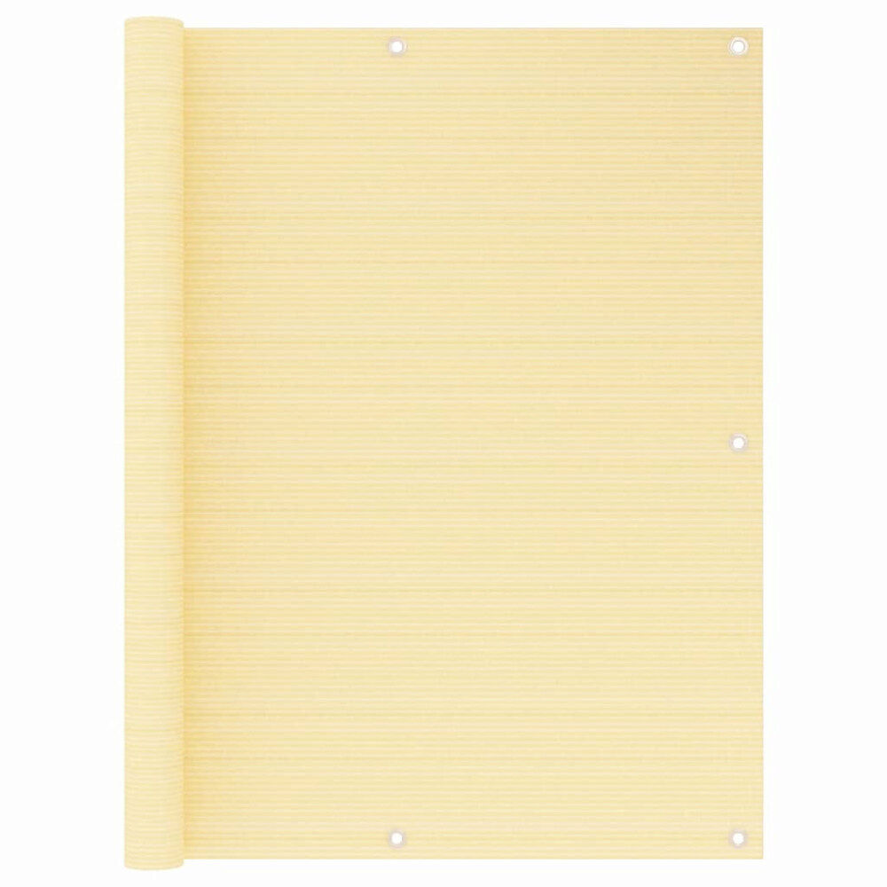 vidaXL Balkongskärm beige 120x500 cm HDPE