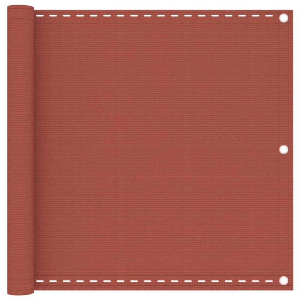 vidaXL Balkongskärm terrakotta 90x400 cm HDPE