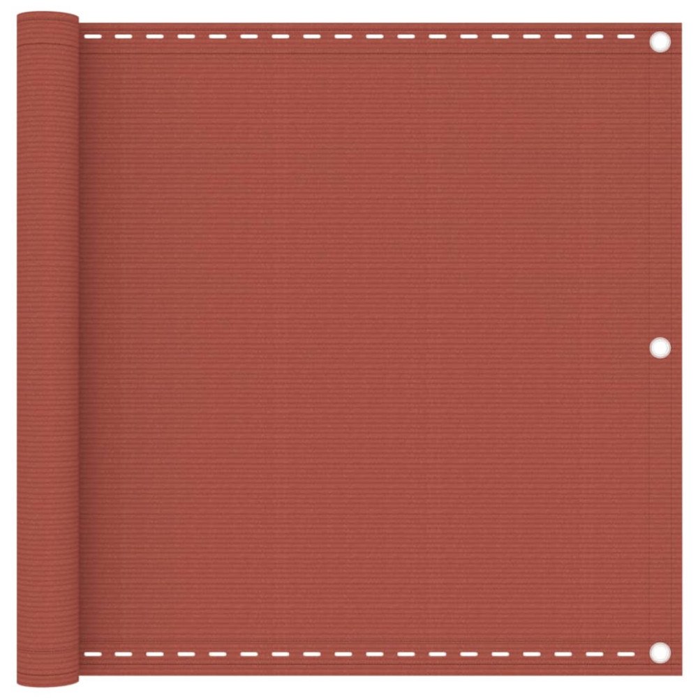 vidaXL Balkongskärm terrakotta 90x600 cm HDPE