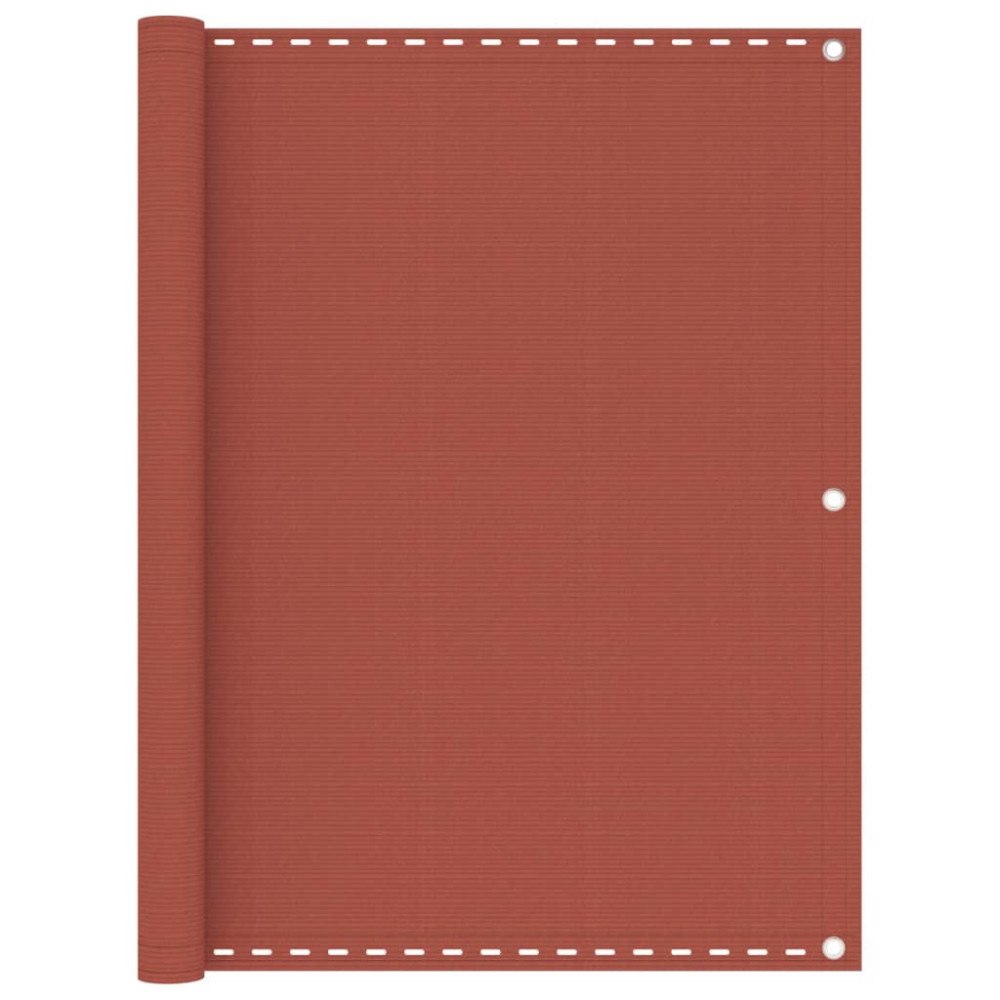 vidaXL Balkongskärm terrakotta 120x600 cm HDPE