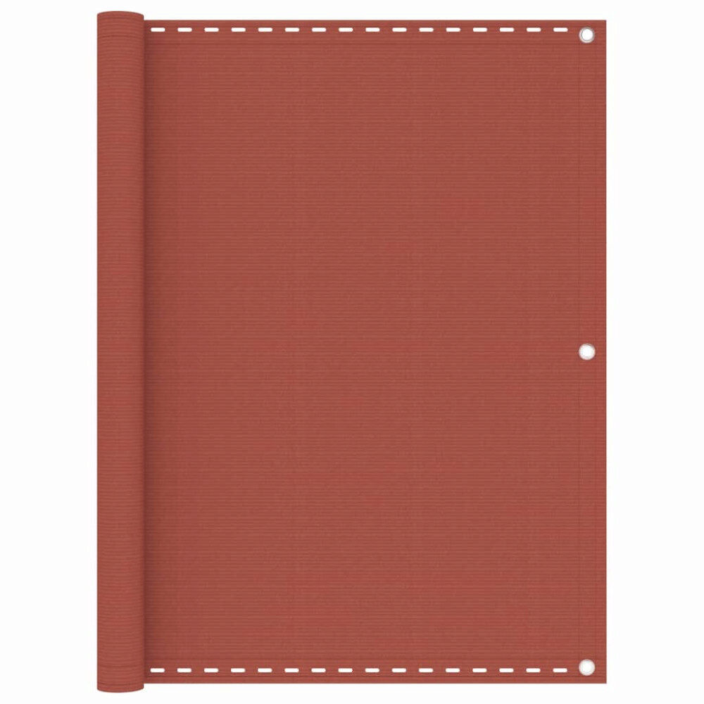 vidaXL Balkongskärm terrakotta 120x600 cm HDPE