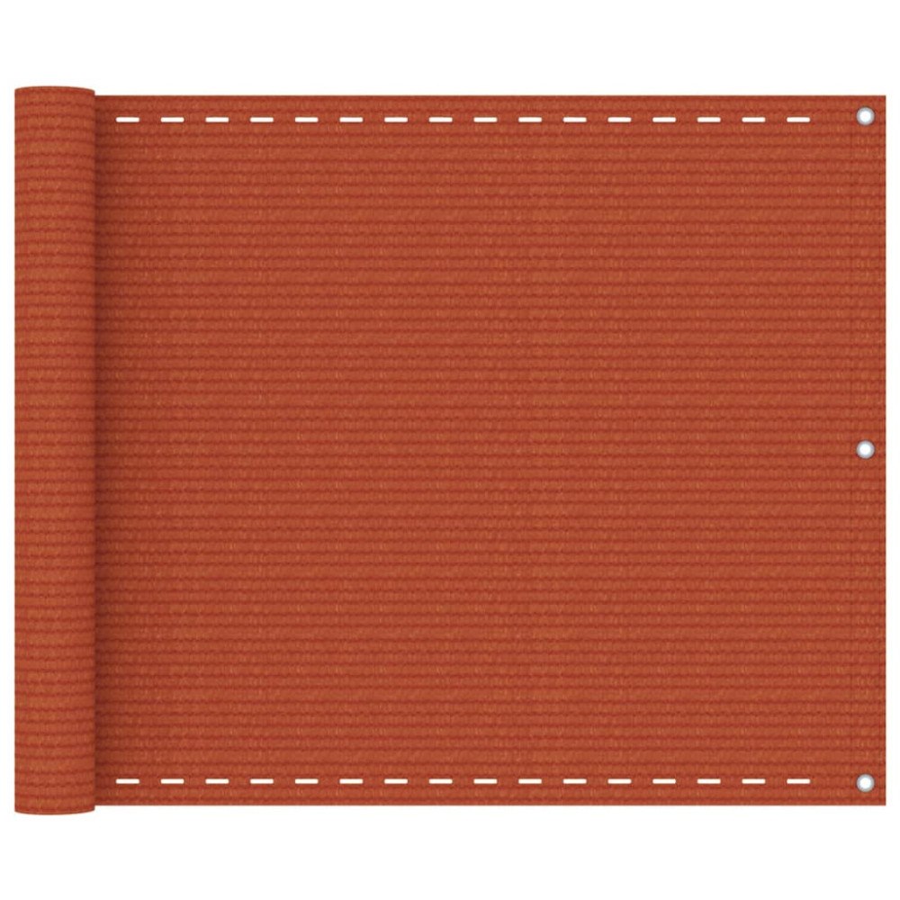 vidaXL Balkongskärm orange 75x300 cm HDPE