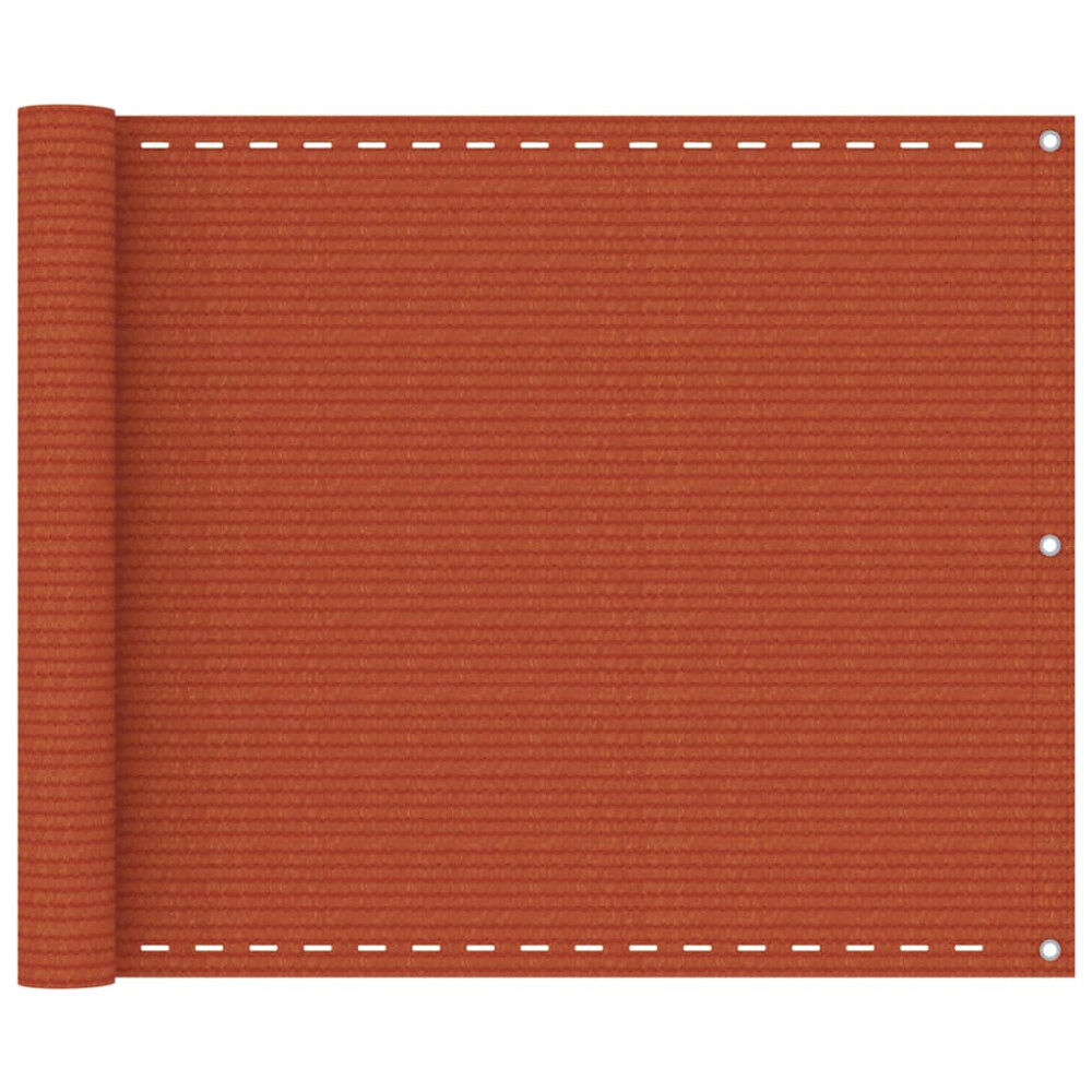 vidaXL Balkongskärm orange 75x300 cm HDPE