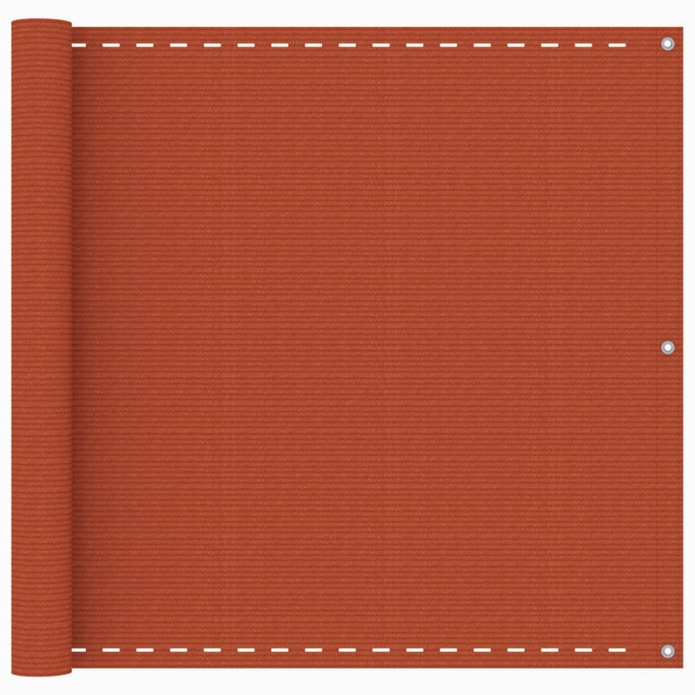 vidaXL Balkongskärm orange 90x500 cm HDPE