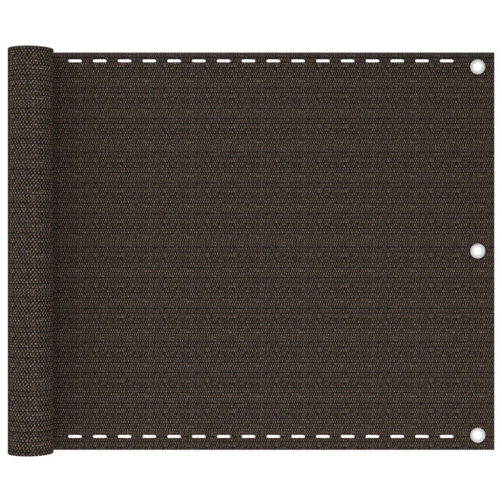 vidaXL Balkongskärm brun 75x300 cm HDPE