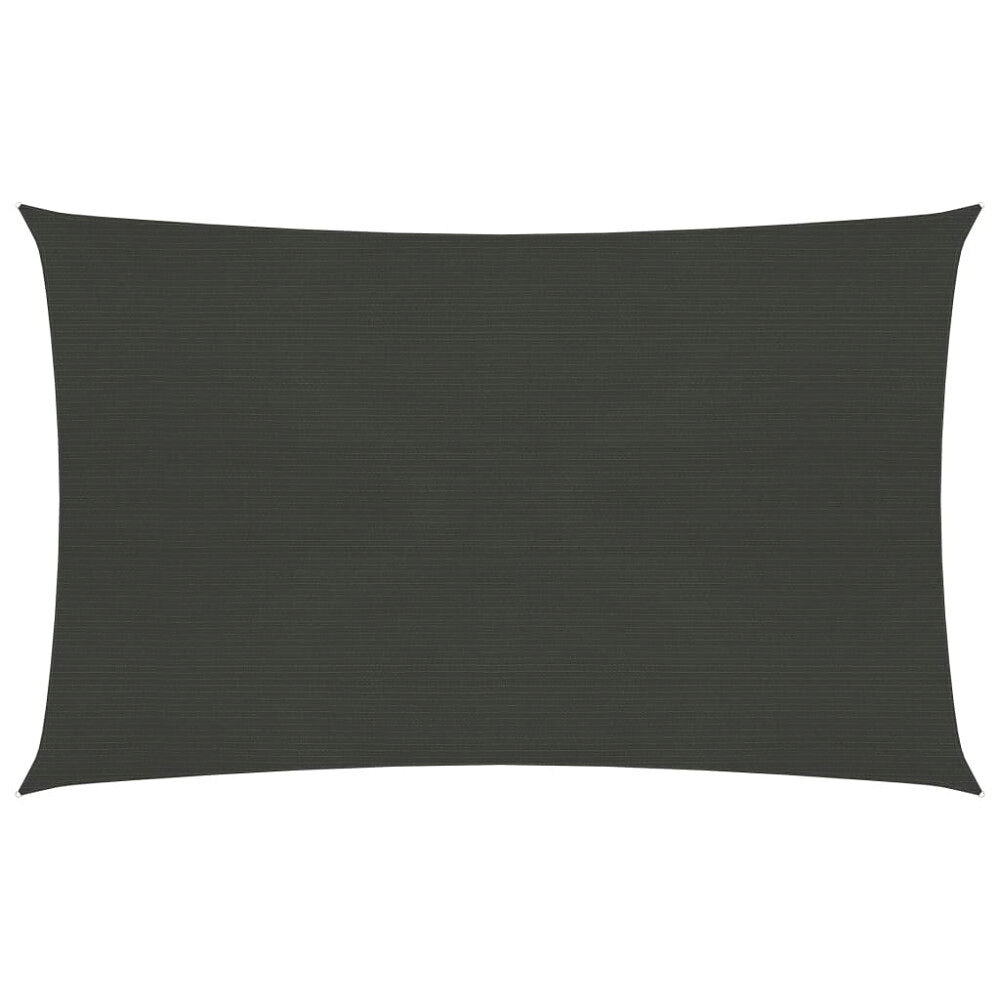 vidaXL Solsegel 160 g/m² antracit 4x7 m HDPE