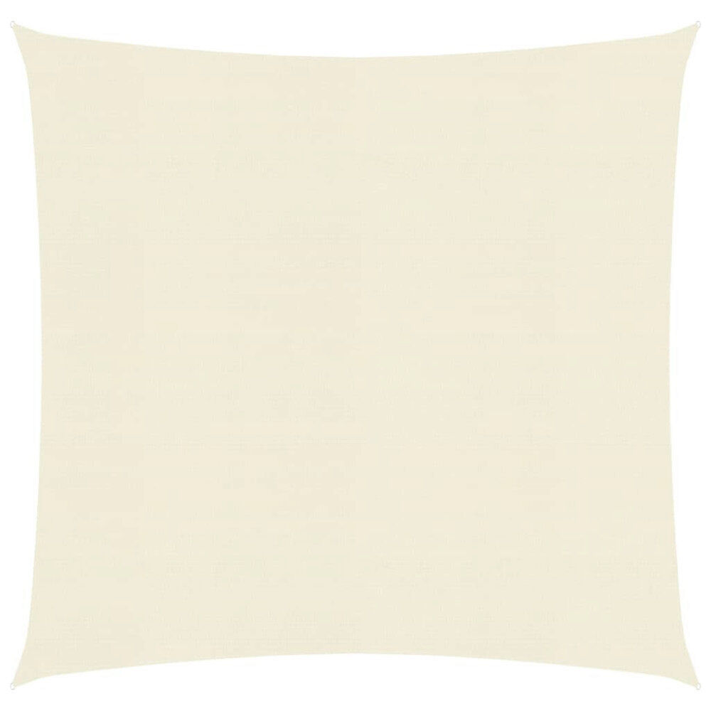 vidaXL Solsegel 160 g/m² gräddvit 2,5x2,5 m HDPE