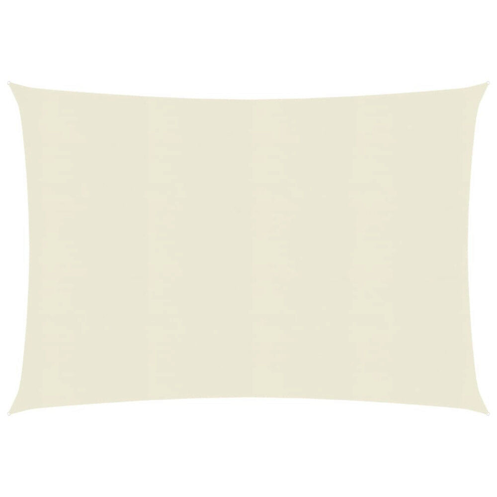 vidaXL Solsegel 160 g/m² gräddvit 2,5x3,5 m HDPE