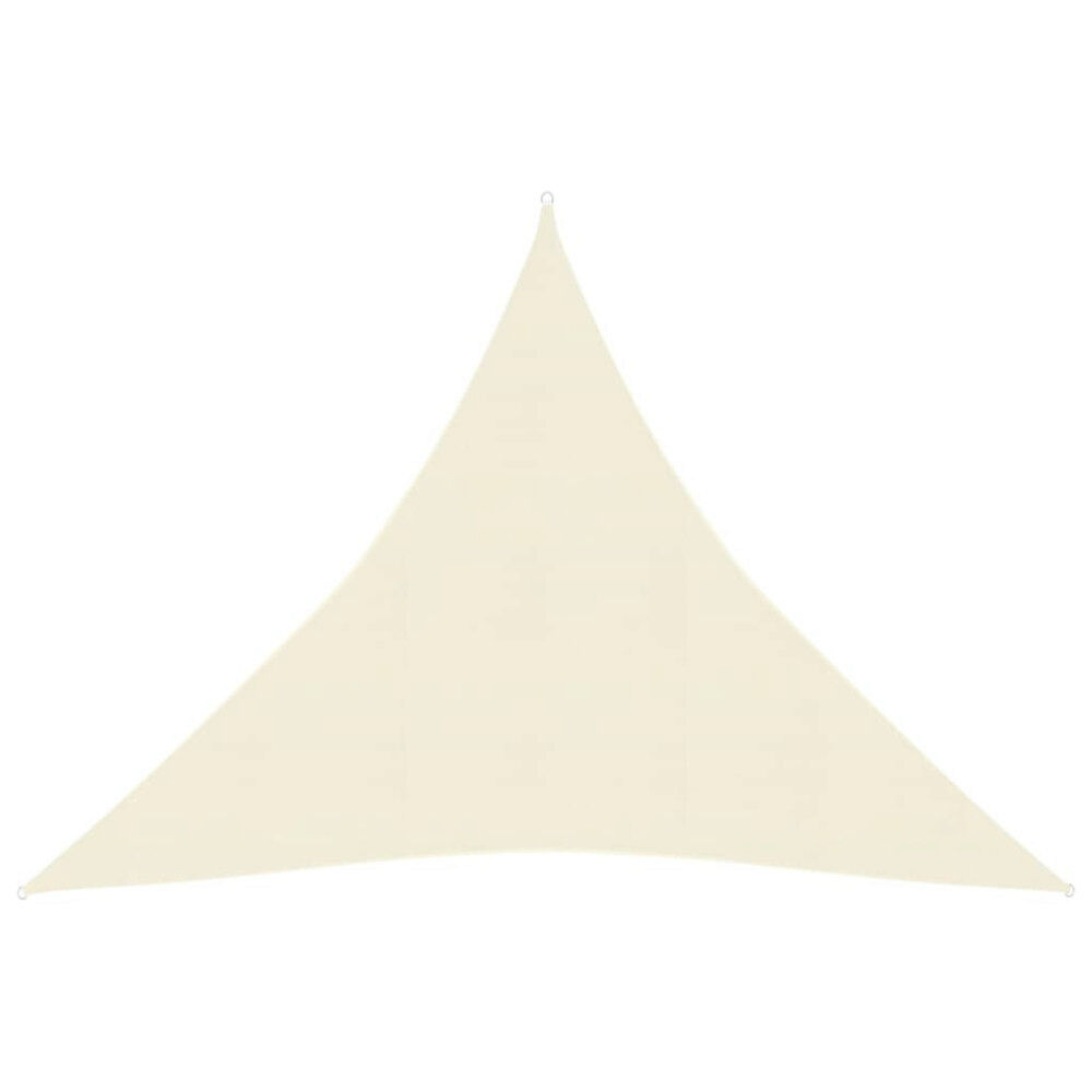 vidaXL Solsegel 160 g/m² gräddvit 3x3x3 m HDPE