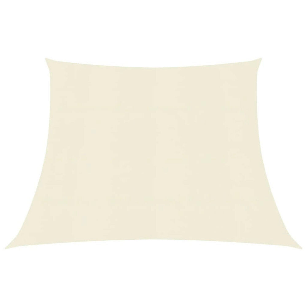 vidaXL Solsegel 160 g/m² gräddvit 3/4x2 m HDPE