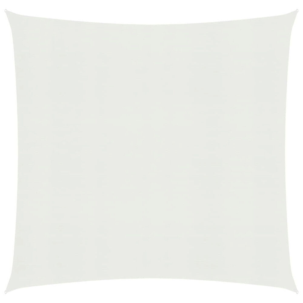 vidaXL Solsegel 160 g/m² vit 7x7 m HDPE