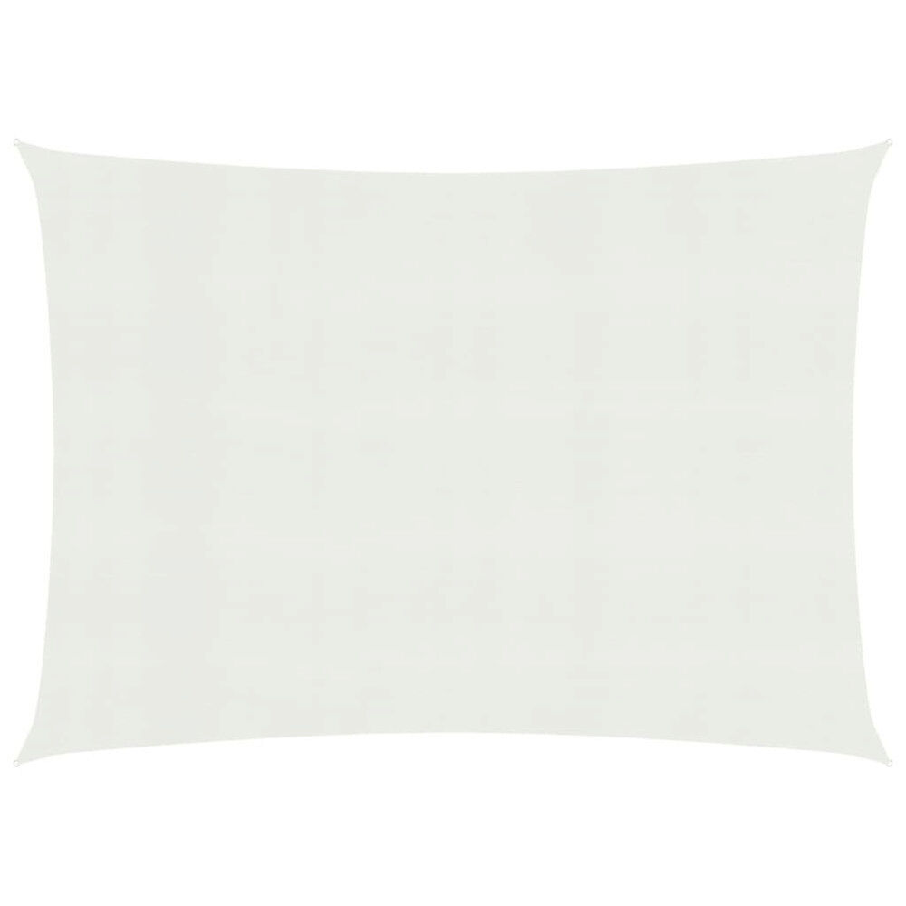 vidaXL Solsegel 160 g/m² vit 4x5 m HDPE