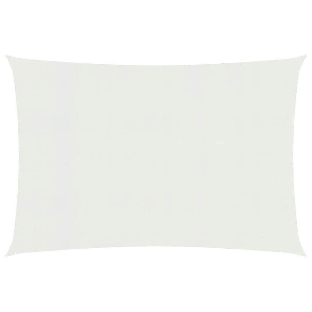 vidaXL Solsegel 160 g/m² vit 5x7 m HDPE