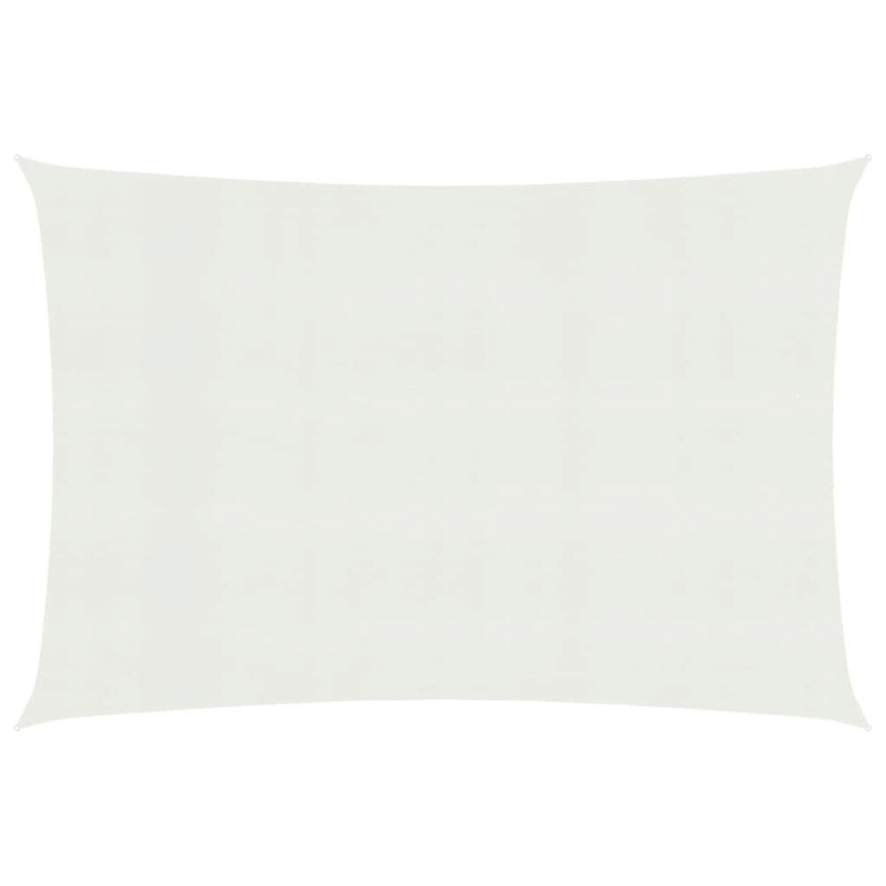 vidaXL Solsegel 160 g/m² vit 5x8 m HDPE