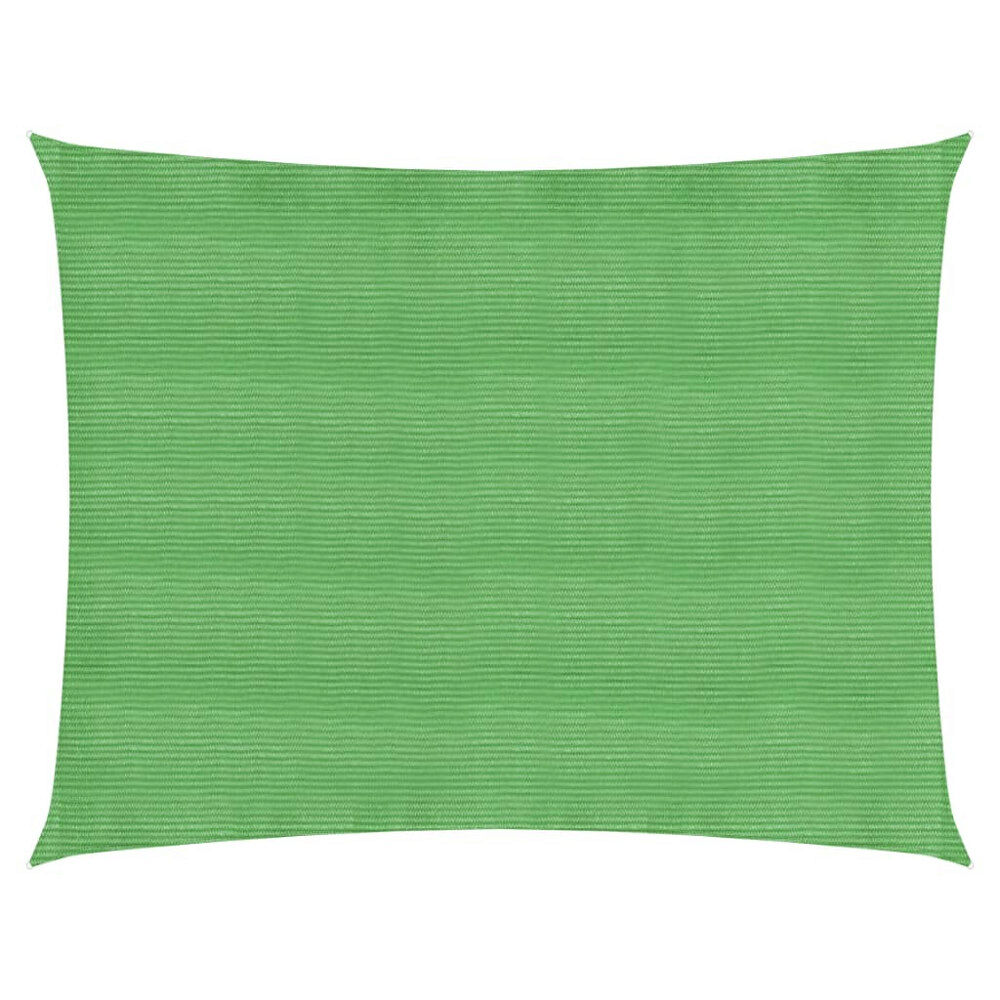 vidaXL Solsegel 160 g/m² ljusgrön 3,5x4,5 m HDPE