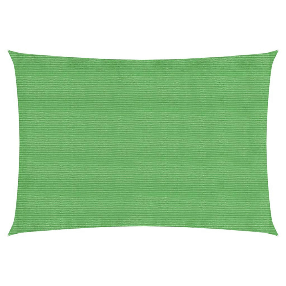 vidaXL Solsegel 160 g/m² ljusgrön 4x6 m HDPE