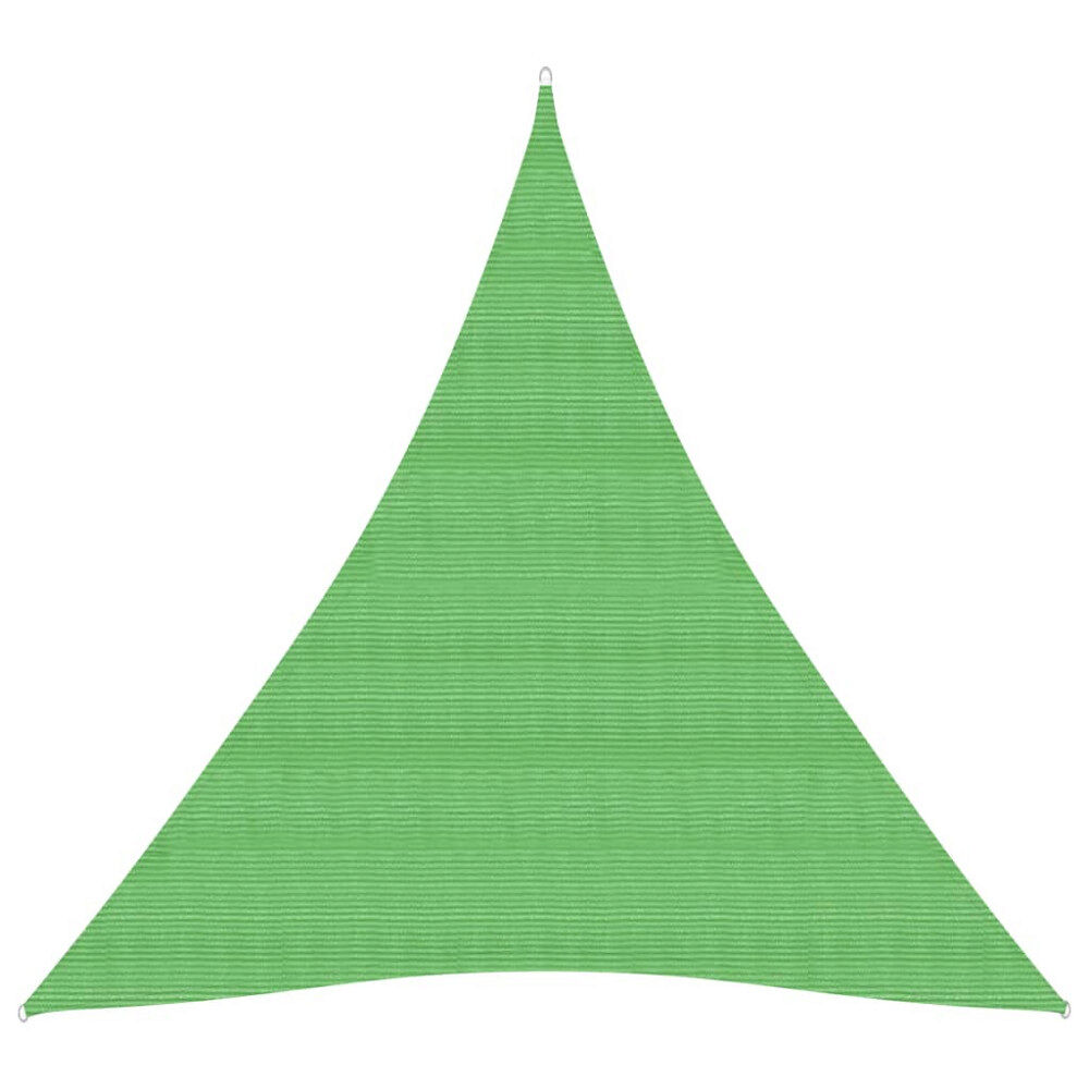 vidaXL Solsegel 160 g/m² ljusgrön 5x6x6 m HDPE