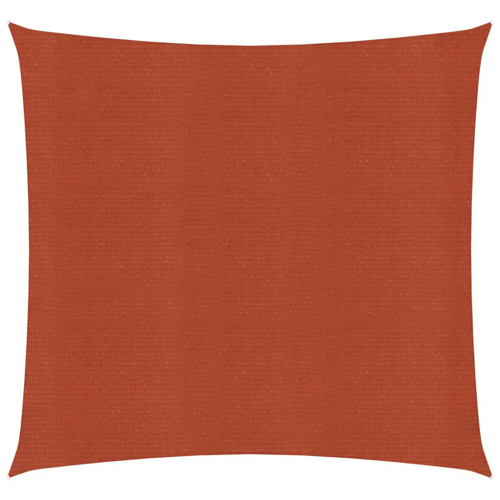 vidaXL Solsegel 160 g/m² terrakotta 5x5 m HDPE