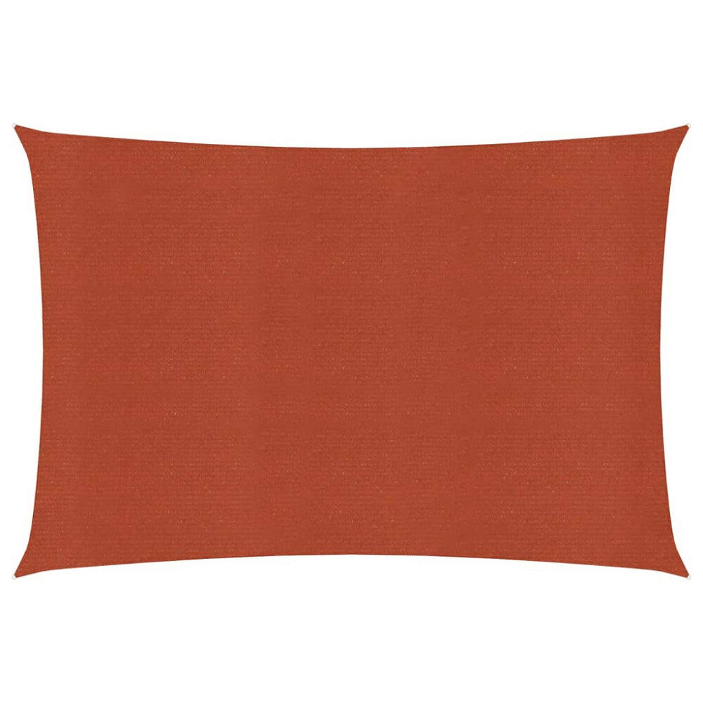 vidaXL Solsegel 160 g/m² terrakotta 2x3 m HDPE