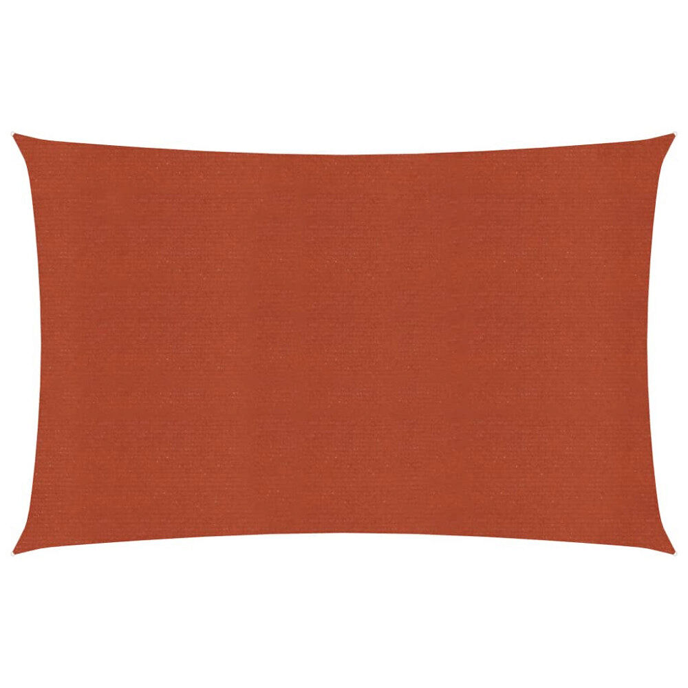 vidaXL Solsegel 160 g/m² terrakotta 2x4,5 m HDPE