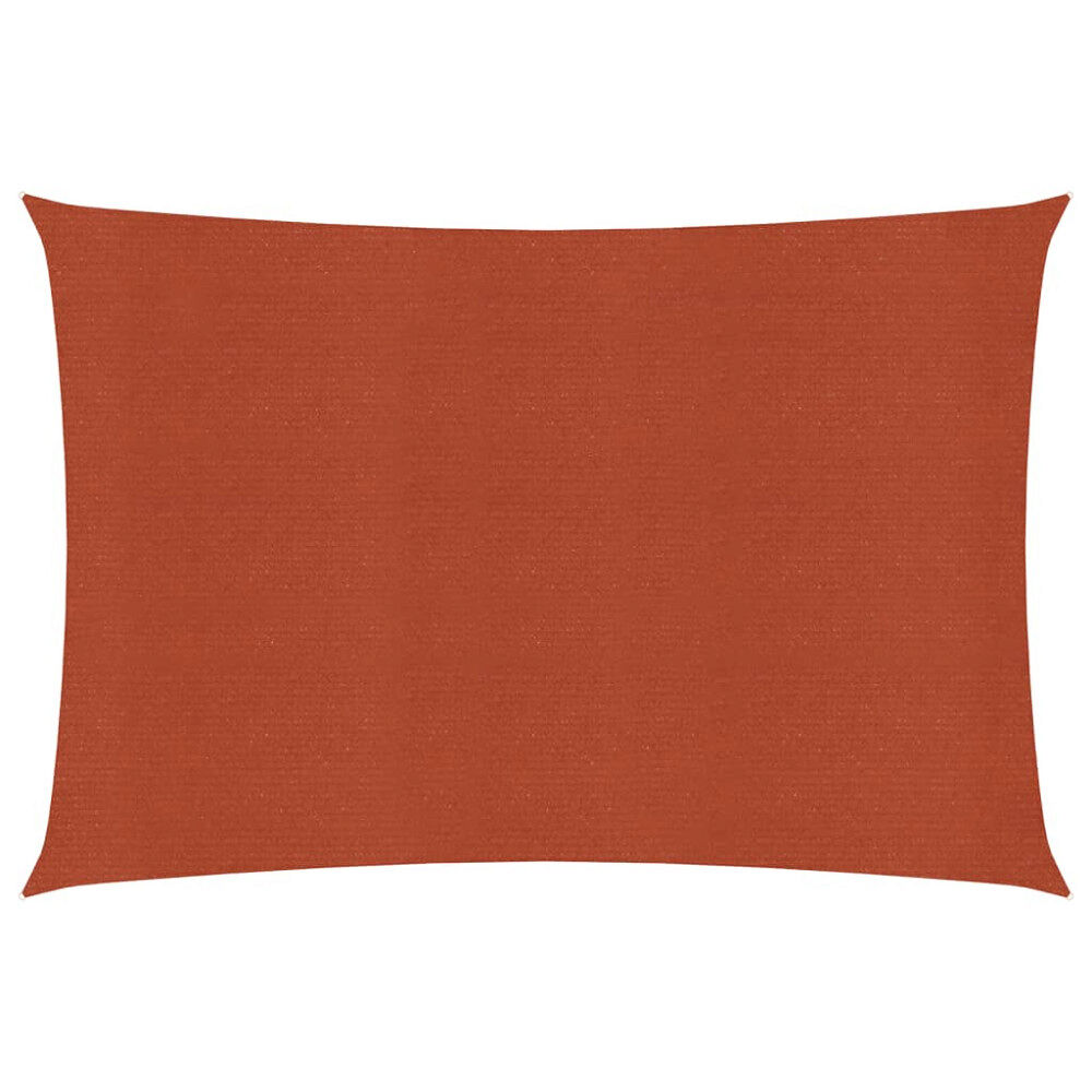 vidaXL Solsegel 160 g/m² terrakotta 2,5x3,5 m HDPE