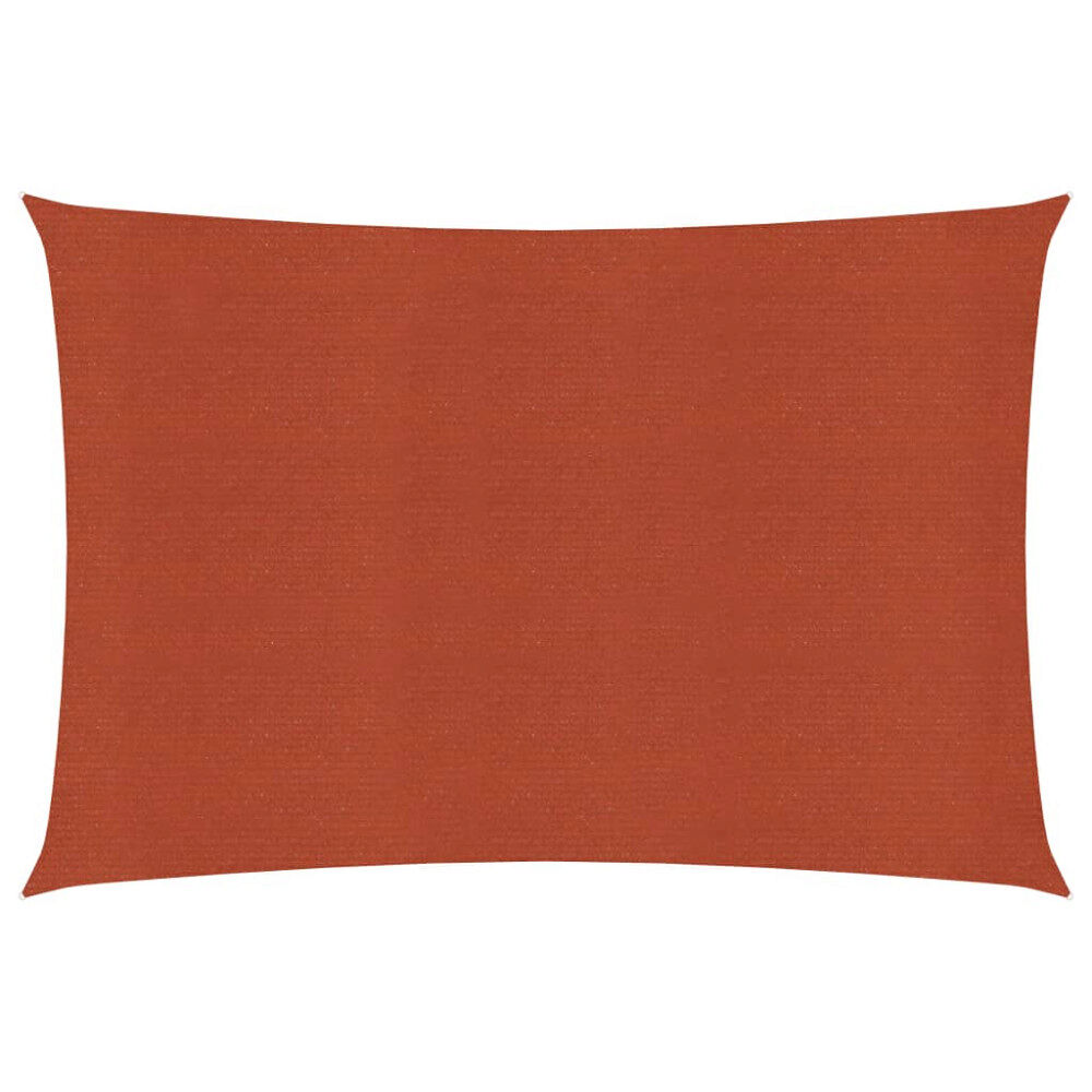 vidaXL Solsegel 160 g/m² terrakotta 5x7 m HDPE