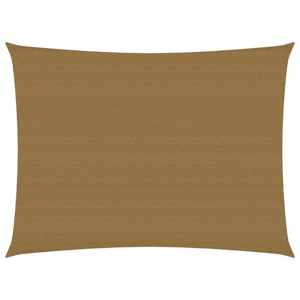 vidaXL Solsegel 160 g/m² taupe 3x4 m HDPE