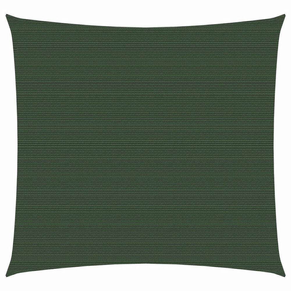 vidaXL Solsegel 160 g/m² mörkgrön 3x3 m HDPE