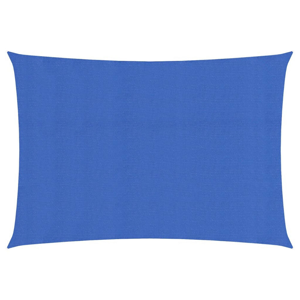 vidaXL Solsegel 160 g/m² blå 2,5x4,5 m HDPE