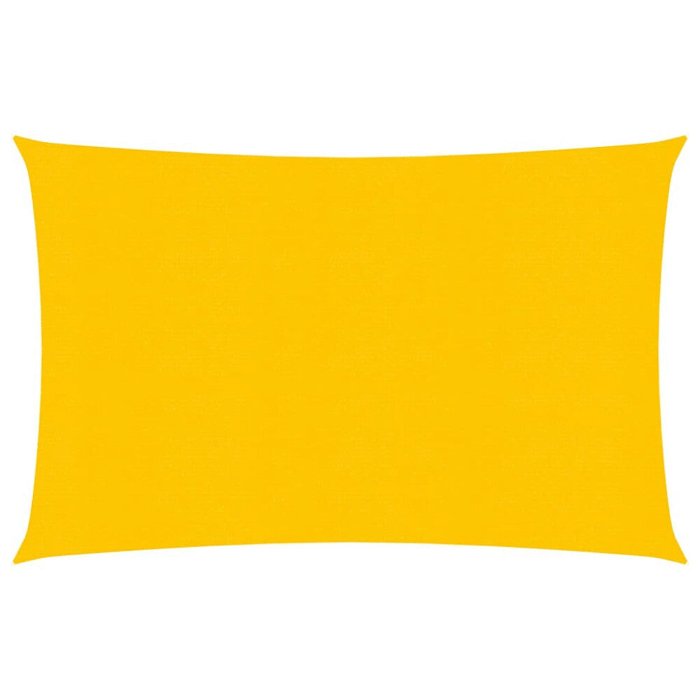 vidaXL Solsegel 160 g/m² gul 2,5x4 m HDPE