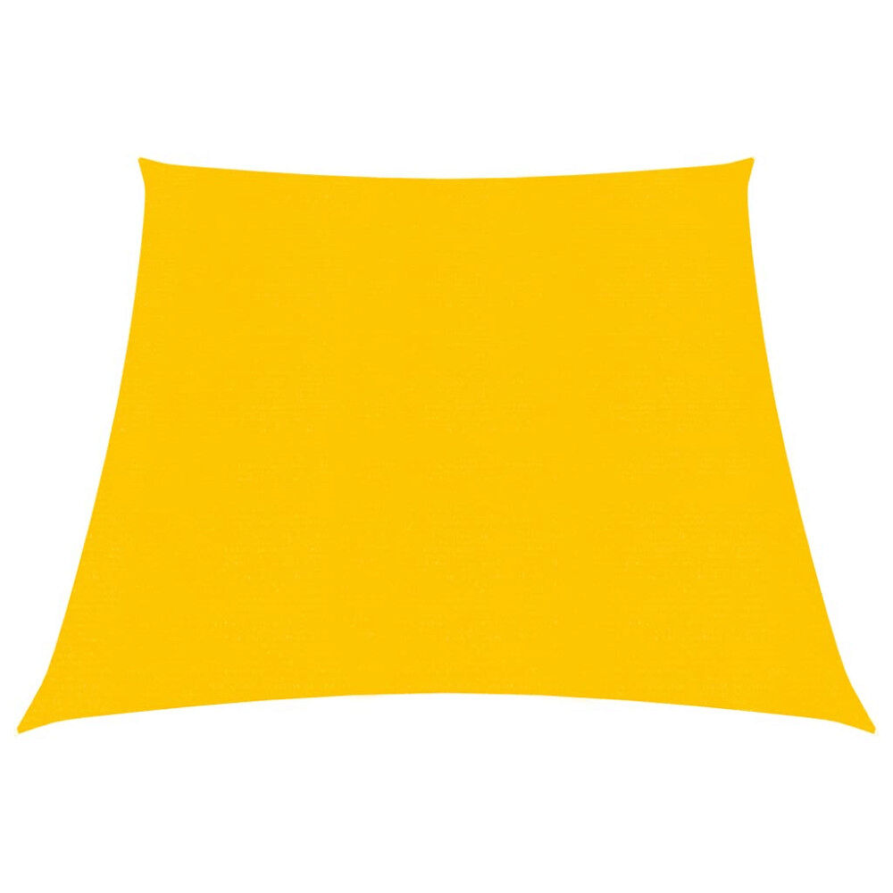 vidaXL Solsegel 160 g/m² gul 3/4x2 m HDPE