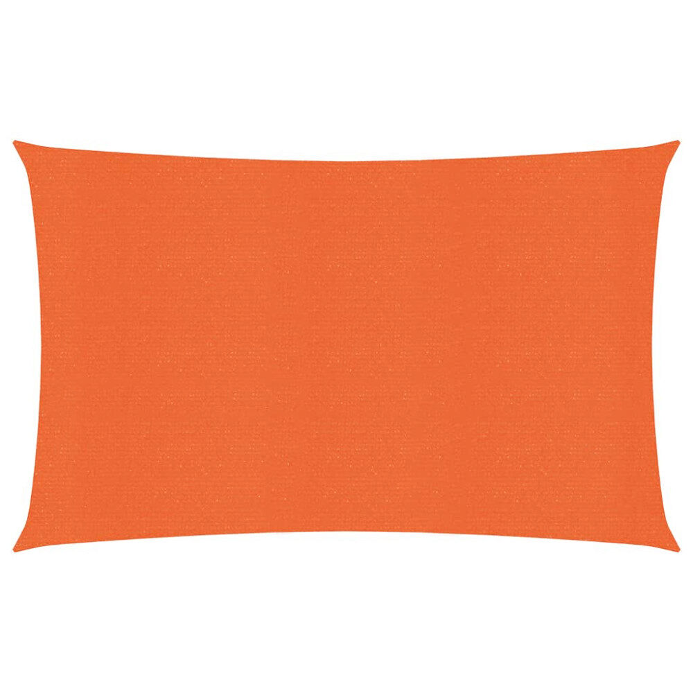 vidaXL Solsegel 160 g/m² orange 2,5x4,5 m HDPE