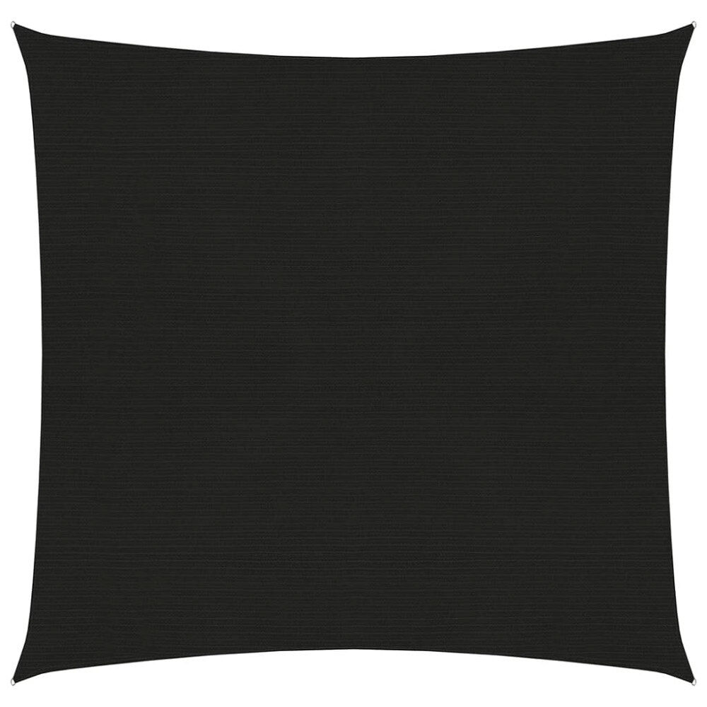 vidaXL Solsegel 160 g/m² svart 4x4 m HDPE