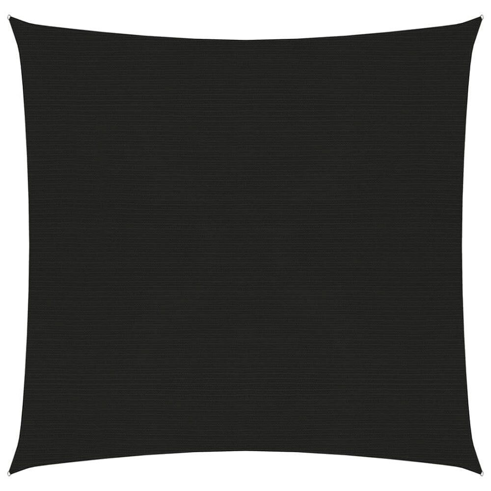 vidaXL Solsegel 160 g/m² svart 7x7 m HDPE