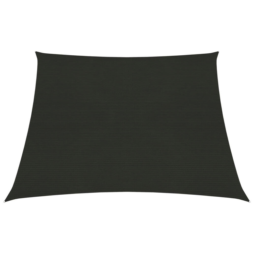 vidaXL Solsegel 160 g/m² svart 3/4x3 m HDPE