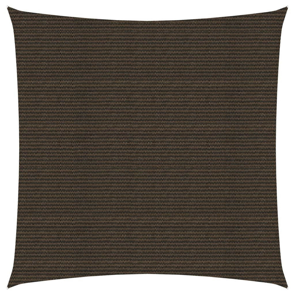 vidaXL Solsegel 160 g/m² brun 2x2 m HDPE