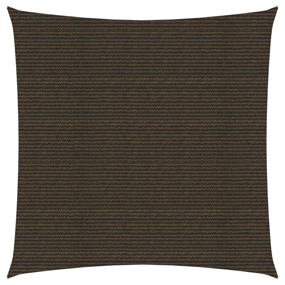 vidaXL Solsegel 160 g/m² brun 2,5x2,5 m HDPE
